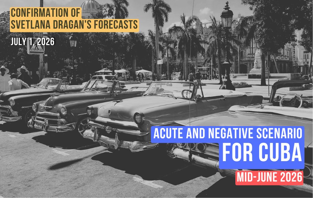 Sharp and negative scenario for Cuba