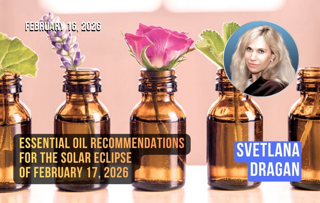 Recomendações para óleos essenciais durante o eclipse solar de 17 de fevereiro de 2026